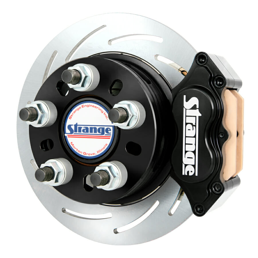 Pro II Stainless Steel Dynamic Drive Mount Rear Brake Kit For 1957-1964 Oldsmobile Housing Ends Pro Series 2S Rotors, 4 Piston Billet Evolution 4 Calipers & DTC-30 Semi Metallic Pads