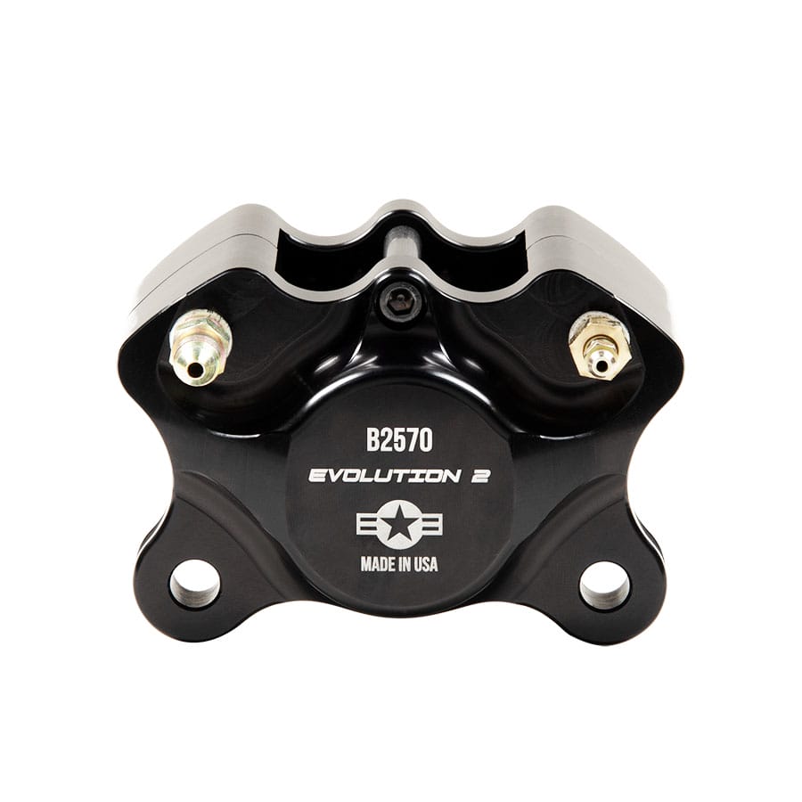 Strange Evolution 2 Dynamic Drive Mount Front Brake Kit 1998-2002 Camaro & Firebird – Reuses OEM Hubs Evolution S Rotors, 2 Piston Billet Evolution 2 Calipers With DTC-30 Semi Metallic Pads