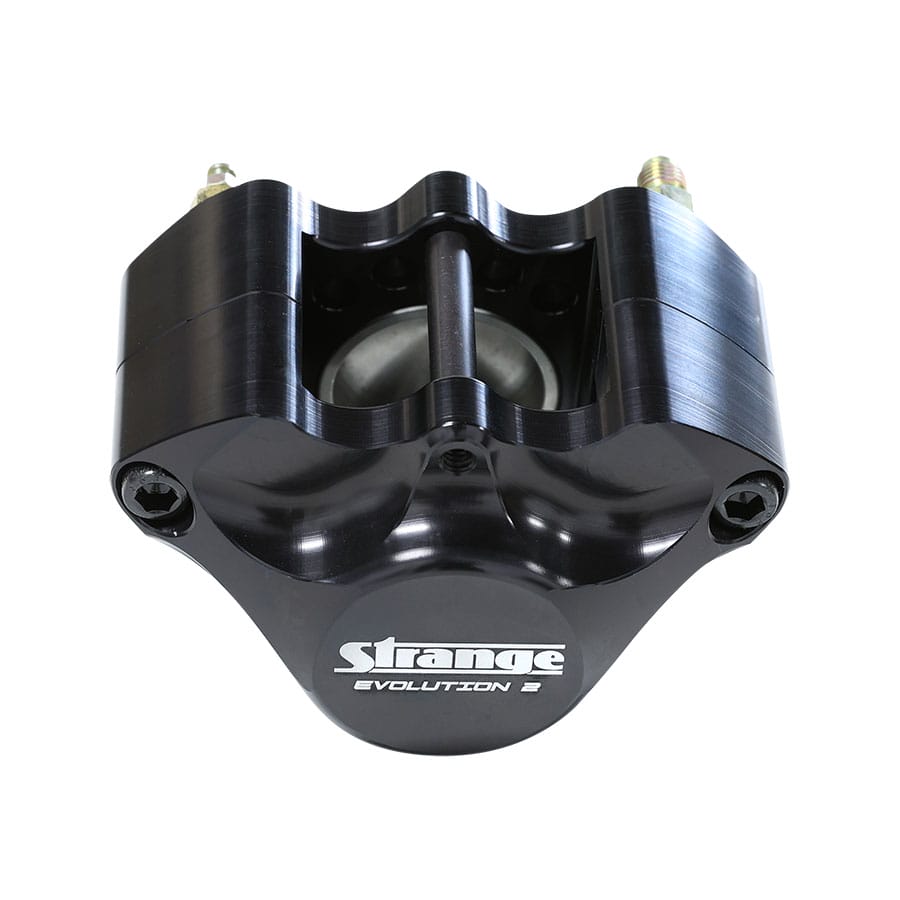 Strange Evolution DDM Front Brake Kit 1983-1994 Ford Ranger 2WD – 4 1/2″ BC Evolution S Rotors, Billet Evolution 4 Calipers With Semi Metallic Pads