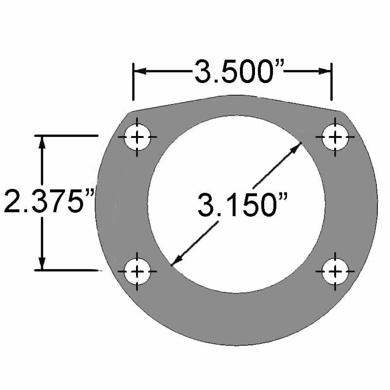 Strange Pro Series Rear Brake Kit For Big Ford / Early Big Ford Ends 1 Pc Rotors, 4 Piston Calipers & DRM-35 Metallic Pads