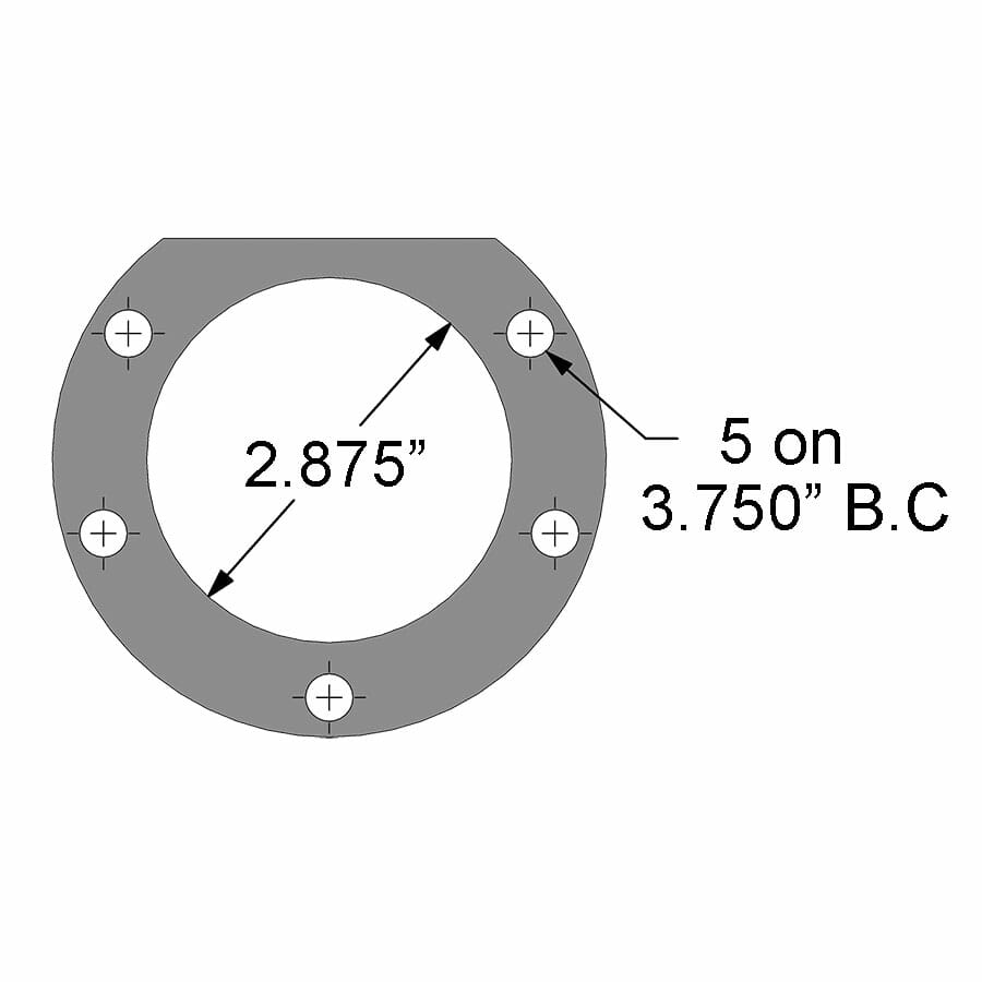 Strange Pro Series Dual Rear Brake Kit For Mopar Housing Ends – Includes Bearings 1 Pc Rotors, 4 Piston Calipers & DTC-30 Semi Metallic Pads