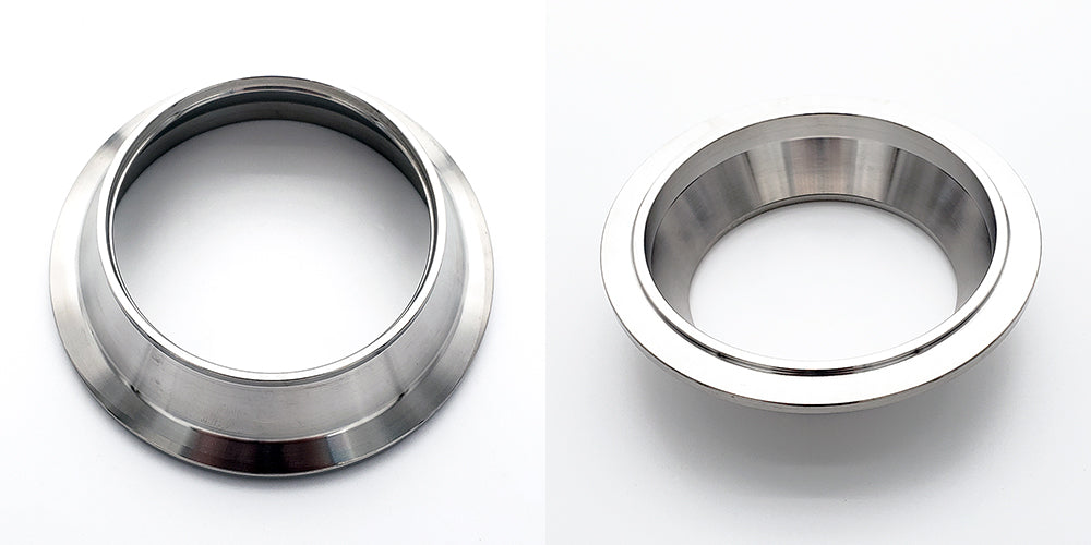 4.500" x 4.000" Reducing V-Band Assembly "Male/Female" 304 Stainless - Quick Release Clamp
