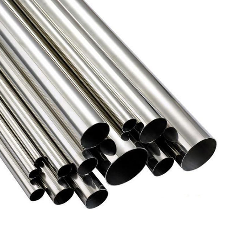 4.500" OD x 14ga (0.083") Round Tube - Brushed Finish - 304 Stainless - 4 Foot Length