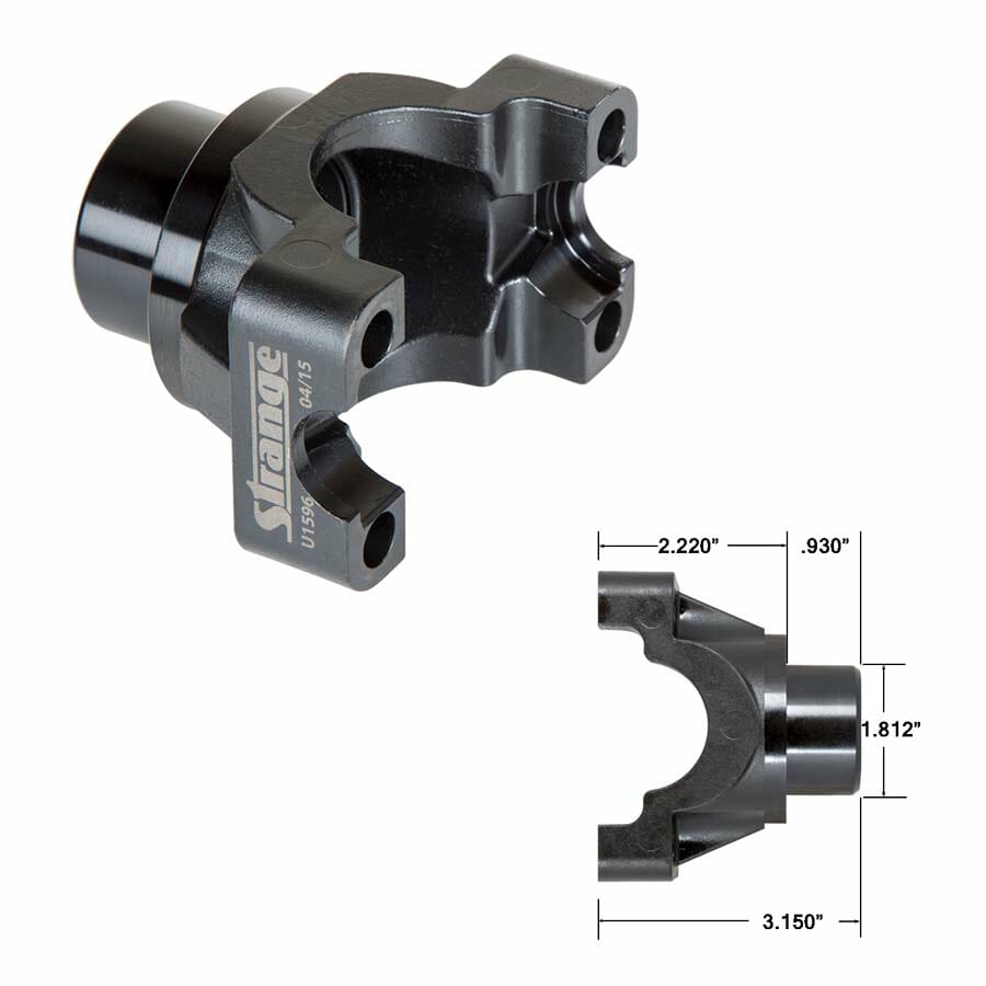 Strange Chrome Moly 1350 Series Yoke Fits Ford 8.8 Rear Ends