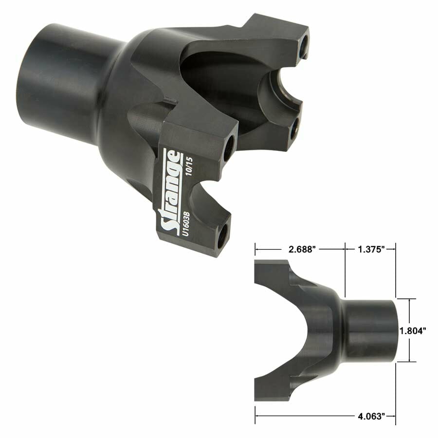 Strange Billet 1350 Series Yoke For Ford 9″ Using 28 Spline Pinion Shaft