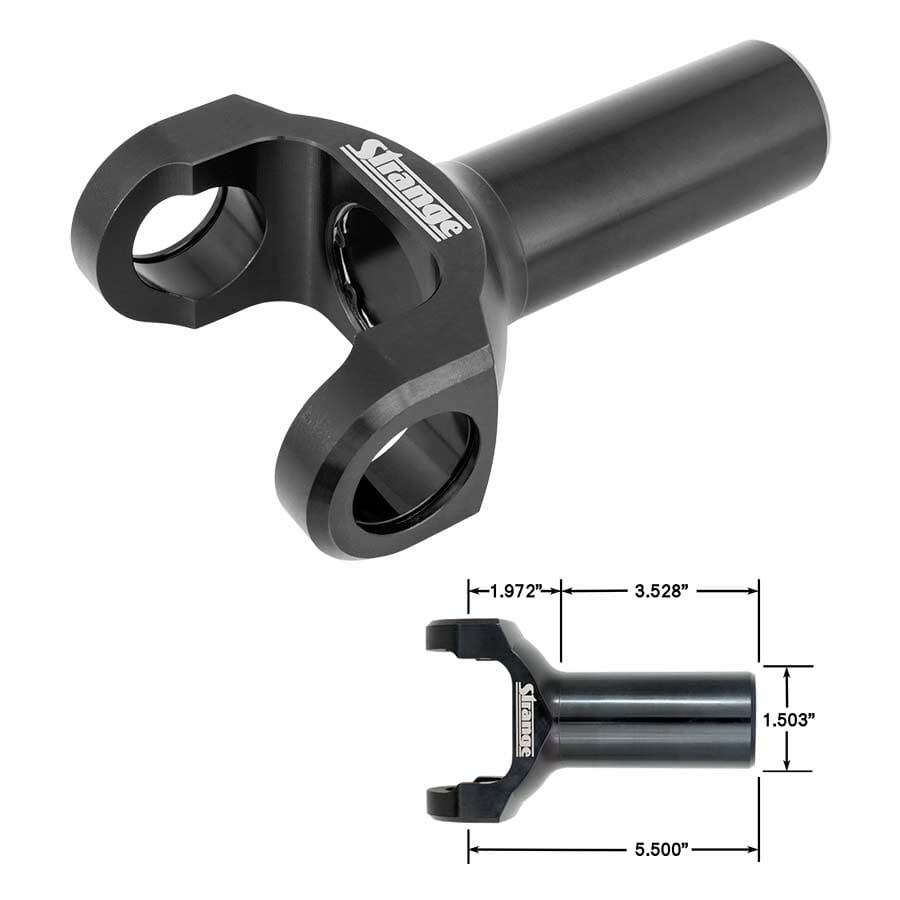 Strange 1350 Series Transmission Yoke GM 27 Spline – Severe Duty Chrome Moly