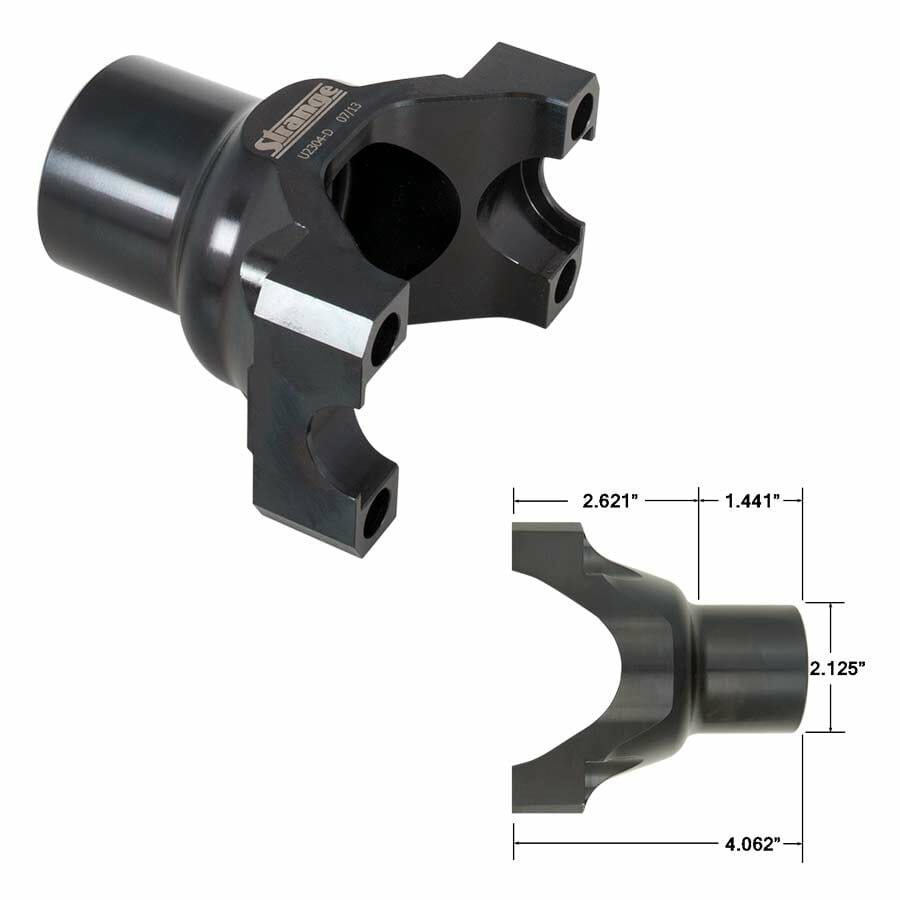 Strange Chrome Moly 1480 Series Yoke For Ford 9″ Using 35 Spline Pinion Shaft