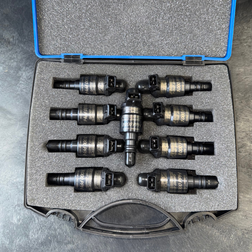 (9) Atomizer 3 1000 PPH, USED Injector Set W/ Spare and Case