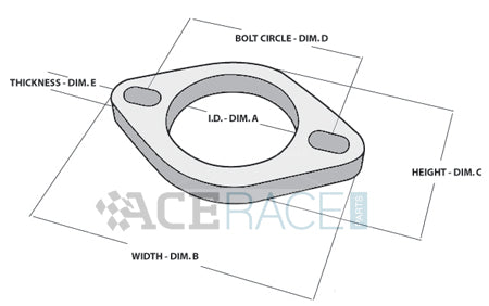 4.000" ID 2-Bolt Exhaust Flange CP2 Titanium