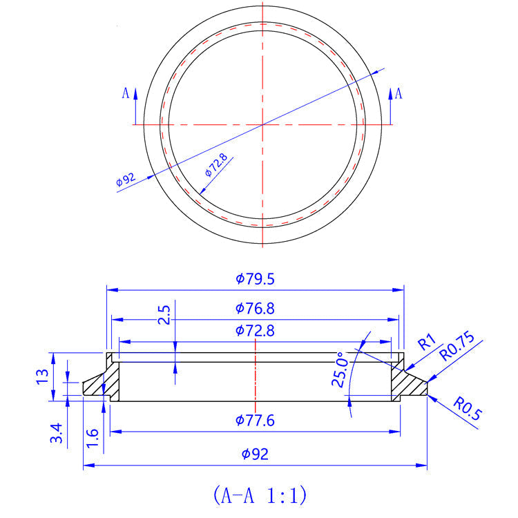 Turbo Outlet Flange - (PTE) Precision Turbo Medium Frame Turbo Housings  - CP2 Titanium