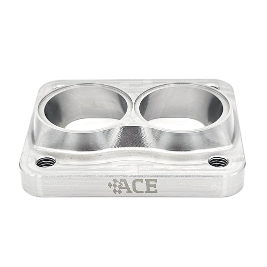Transition Turbo Flange - Divided T4 to Dual 1-1/2" NPS (1.900" OD) - 304 Stainless