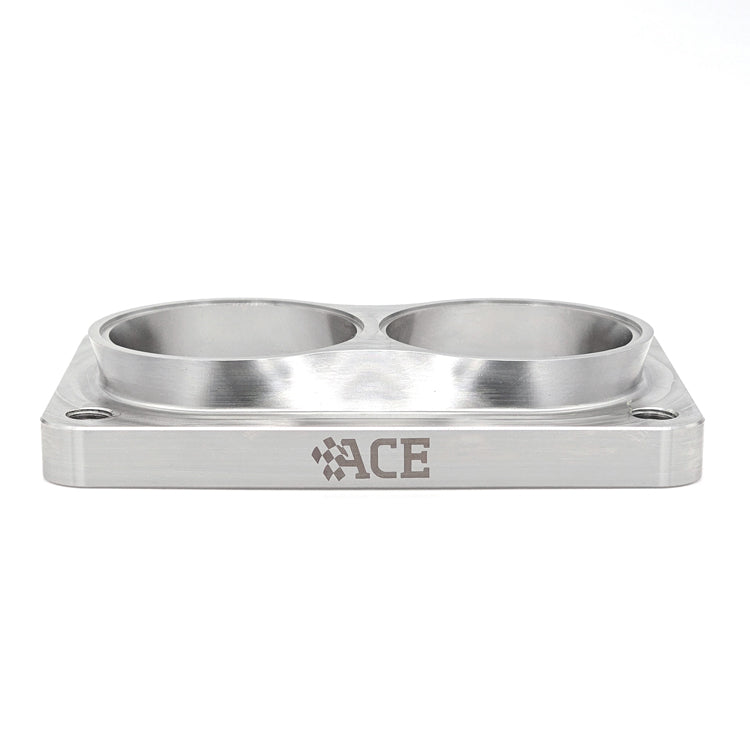 Transition Turbo Flange - Divided T6 to Dual 2.250" OD Tube - 304 Stainless