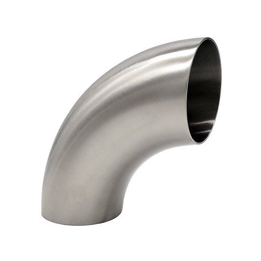 4.000" 14ga 90° Mandrel Bend - (6.000" CLR) - Brushed Finish - 304 Stainless