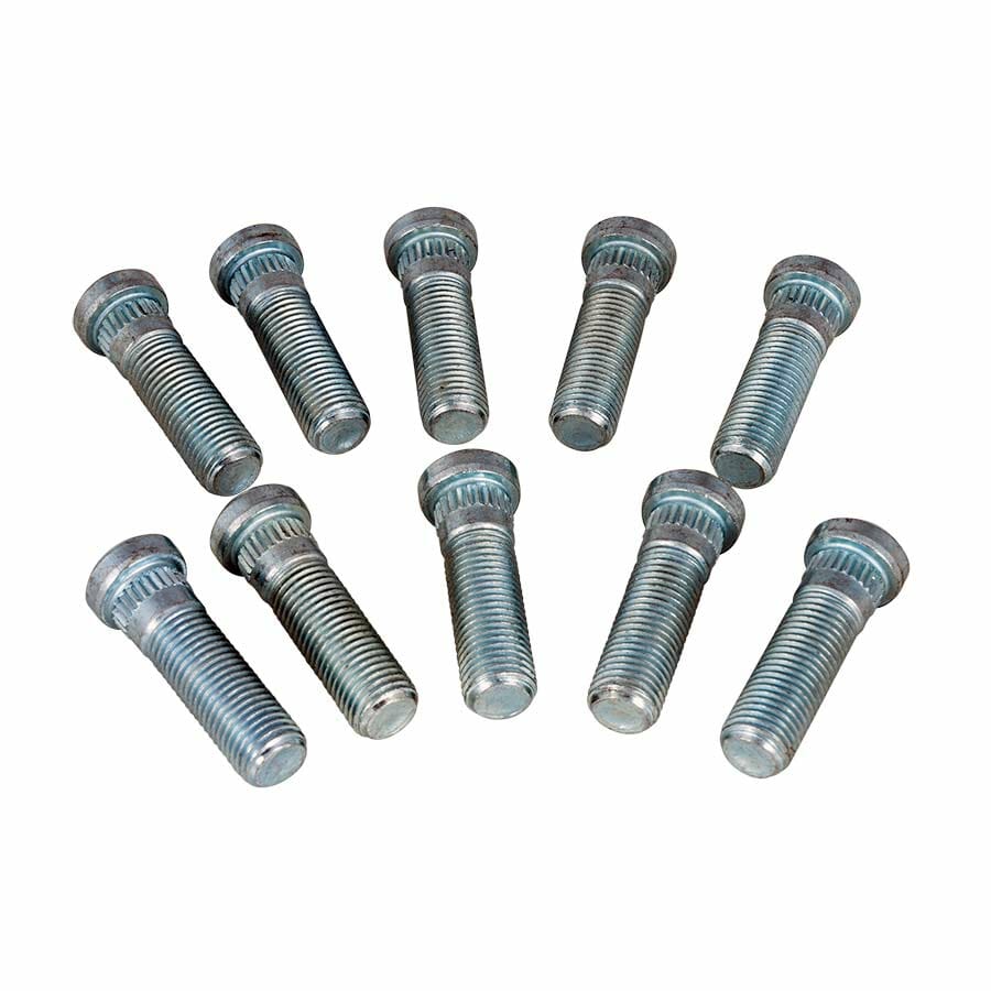 GM & Mopar 7/16″ Press-In Wheel Studs 7/16″-20 With .472″ Knurl – 10 Pcs