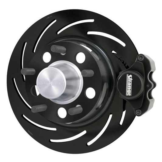 Strange Pro Series M/D Front Brake Kit Strange Aluminum Struts – 4 1/2″ BC 1 Pc Rotors, 2 Piston Calipers & Semi Metallic Pads