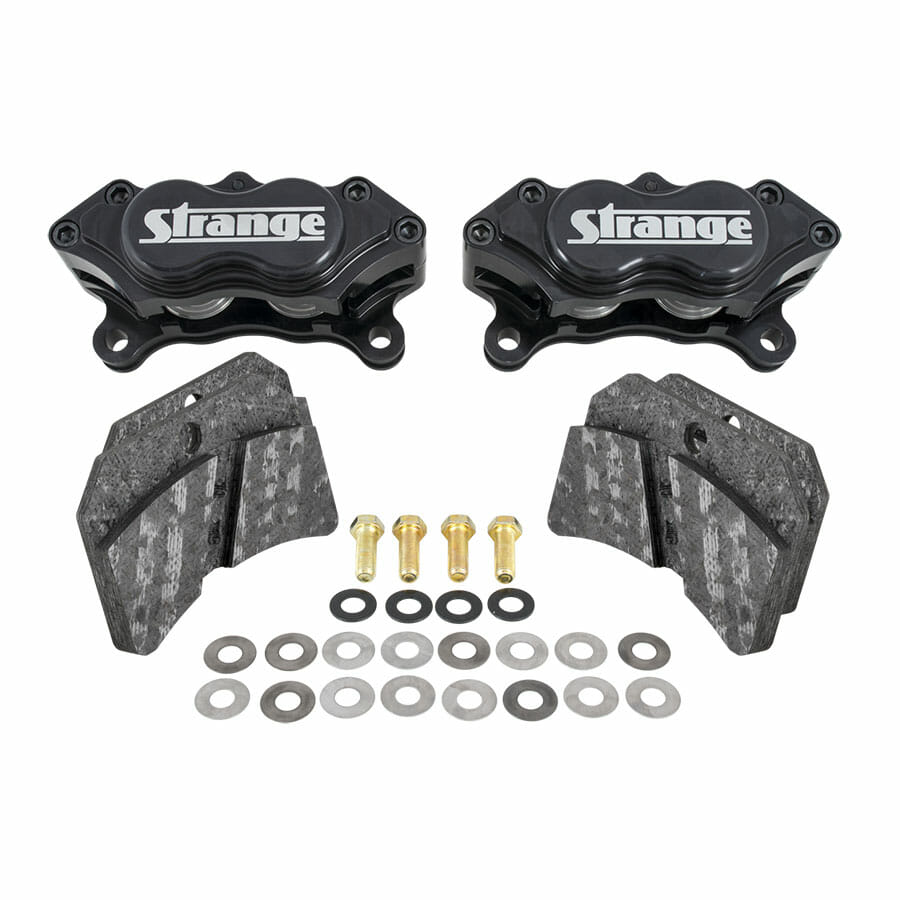Strange Pro Carbon Rear Brake Kit For 5″ Bolt Circle Using 5/8″ Studs Fits 1957-1964 Oldsmobile Ends