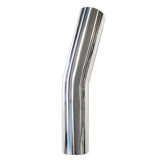 2.000" 16ga 15° Mandrel Bend - (3.000" CLR / 6.000" Legs) - Polished OD - 304 Stainless