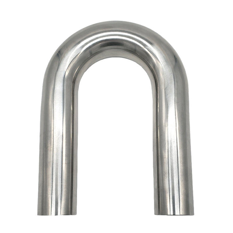 1.500" 16ga 180° Mandrel Bend - (2.250" CLR / 6.000" Legs) - Polished OD - 304 Stainless