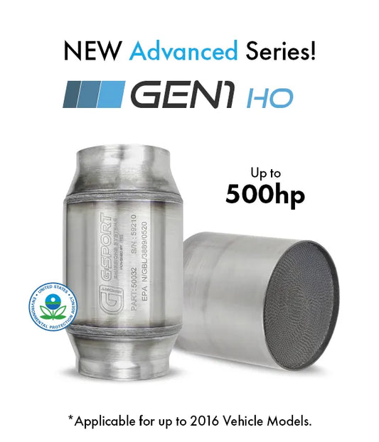 G-Sport Gen1 HO EPA Compliant Catalytic Converter - 2.500" Inlet/Outlet (50022)