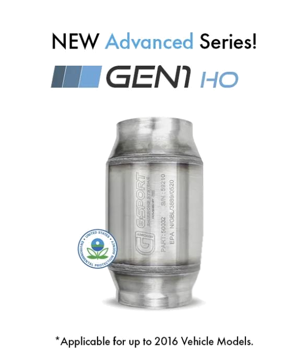 G-Sport Gen1 HO EPA Compliant Catalytic Converter - 2.500" Inlet/Outlet (50022)