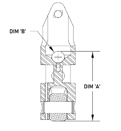 .874", SBC V8 265-400, 0.300" TALL O/C, STEEL DLC BUSHING