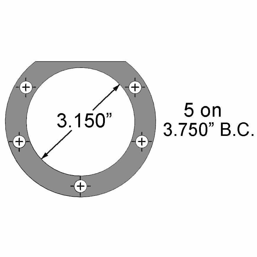 Strange Pro Series Rear Brake Kit For Strange H1147 Housing Ends 1 Pc Rotors, 4 Piston Calipers & DRM-35 Metallic Pads