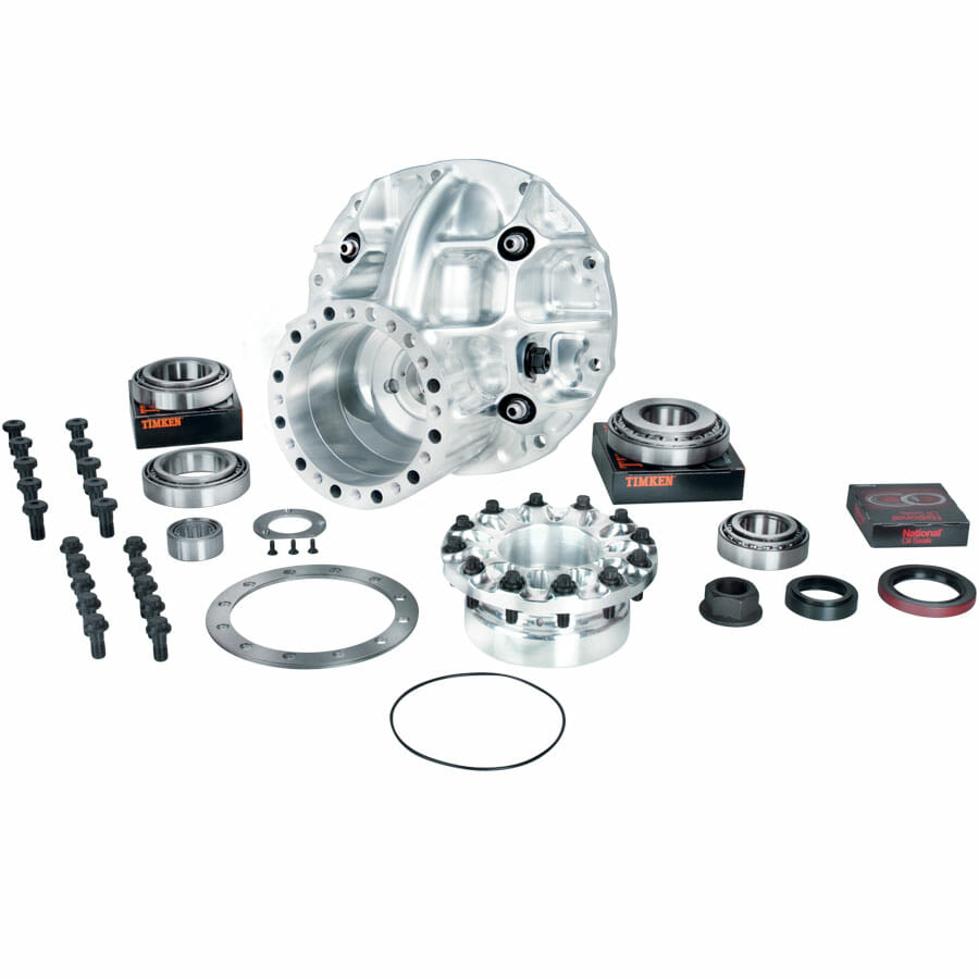 3.812″ Billet Case and Support Package With Tapered Bearing Pinion Support For 10″ Development 35 Spline Pro Gears