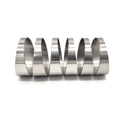 2.500" OD x 0.047" (1.2mm) Short Radius (1D) Pie Cut CP1 Titanium (90° Bend - 6 Pieces Total)