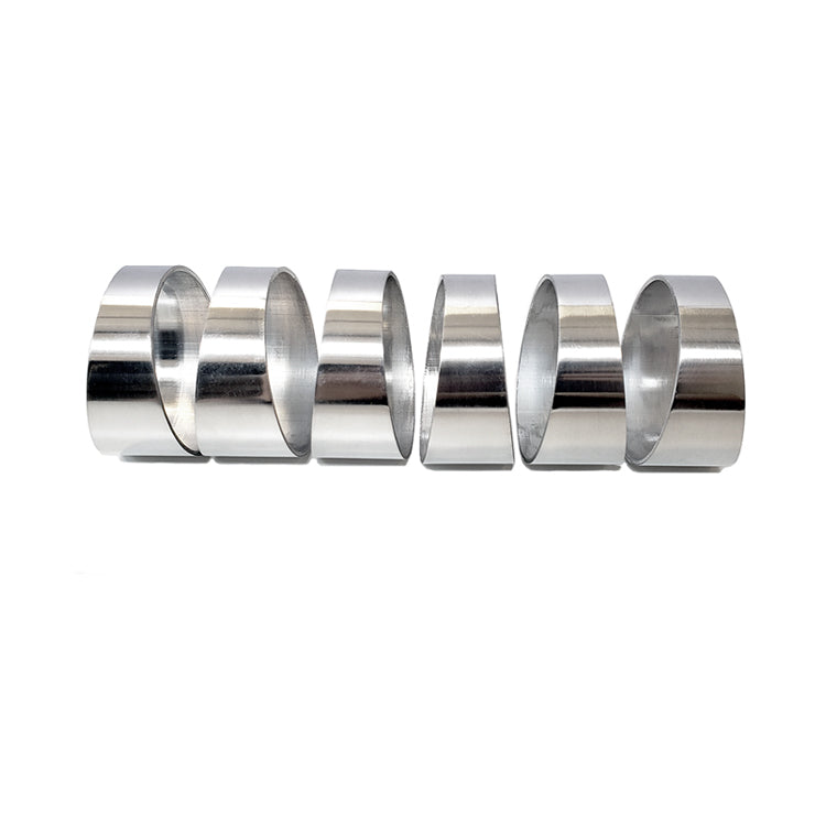3.000" 16ga Long Radius (1.5D) Pie Cut - Polished OD - Aluminum (90° Bend - 6 Pieces Total)