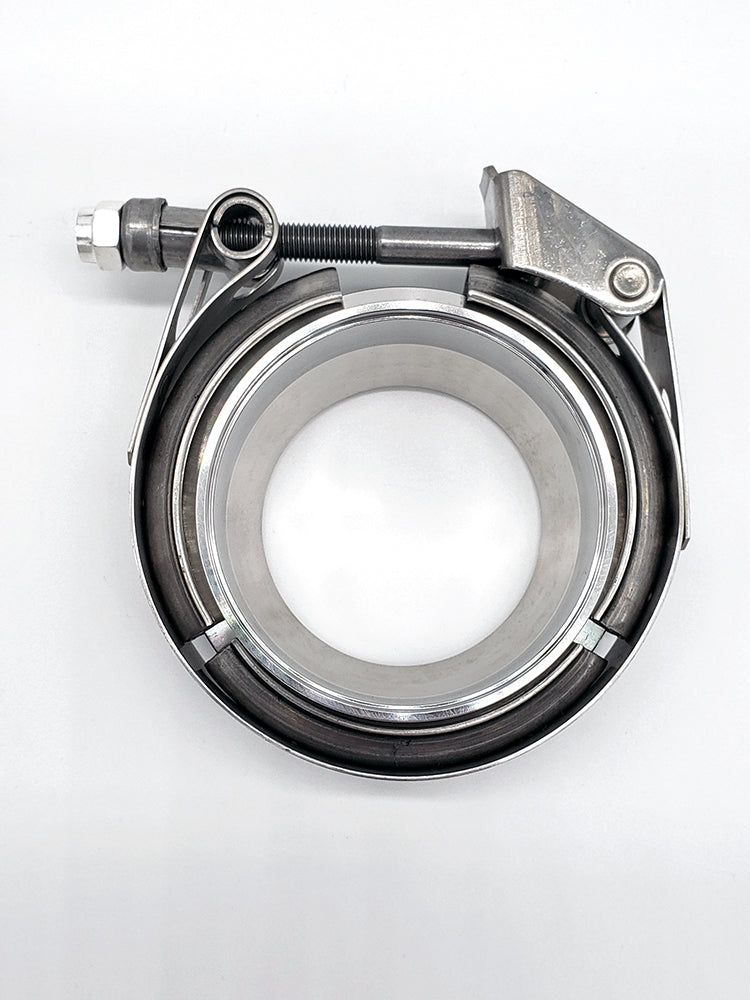 4.500" x 4.000" Reducing V-Band Assembly "Male/Female" 304 Stainless - Quick Release Clamp