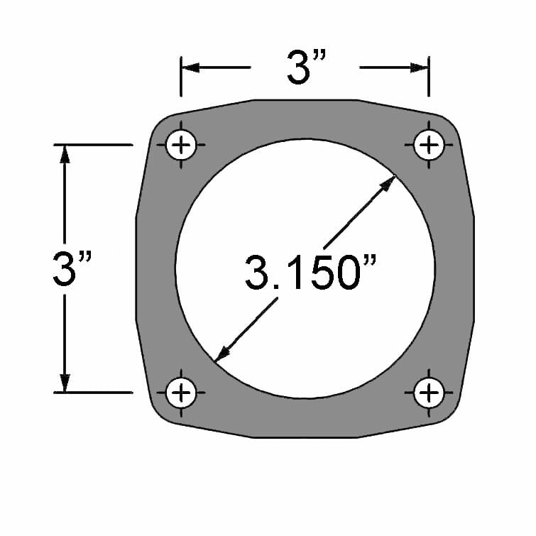 Strange Pro Series Rear Brake Kit For 3.150″ Symmetrical Housing Ends 1 Pc Rotors, 4 Piston Calipers & DTC-30 Semi Metallic Pads