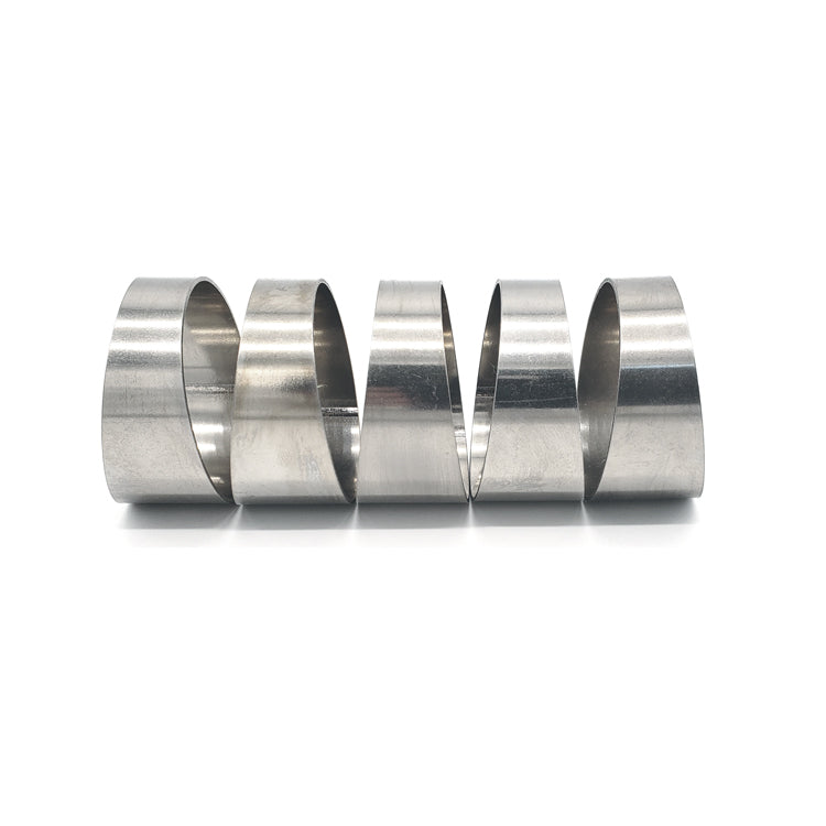 2.500" 16ga Long Radius (1.5D) Pie Cut 304 Stainless (45° Bend - 5 Pieces Total)