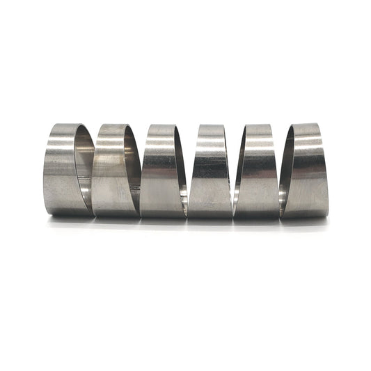 3.000" OD x 0.047" (1.2mm) Long Radius (1.5D) Pie Cut CP1 Titanium (90° Bend - 6 Pieces Total)