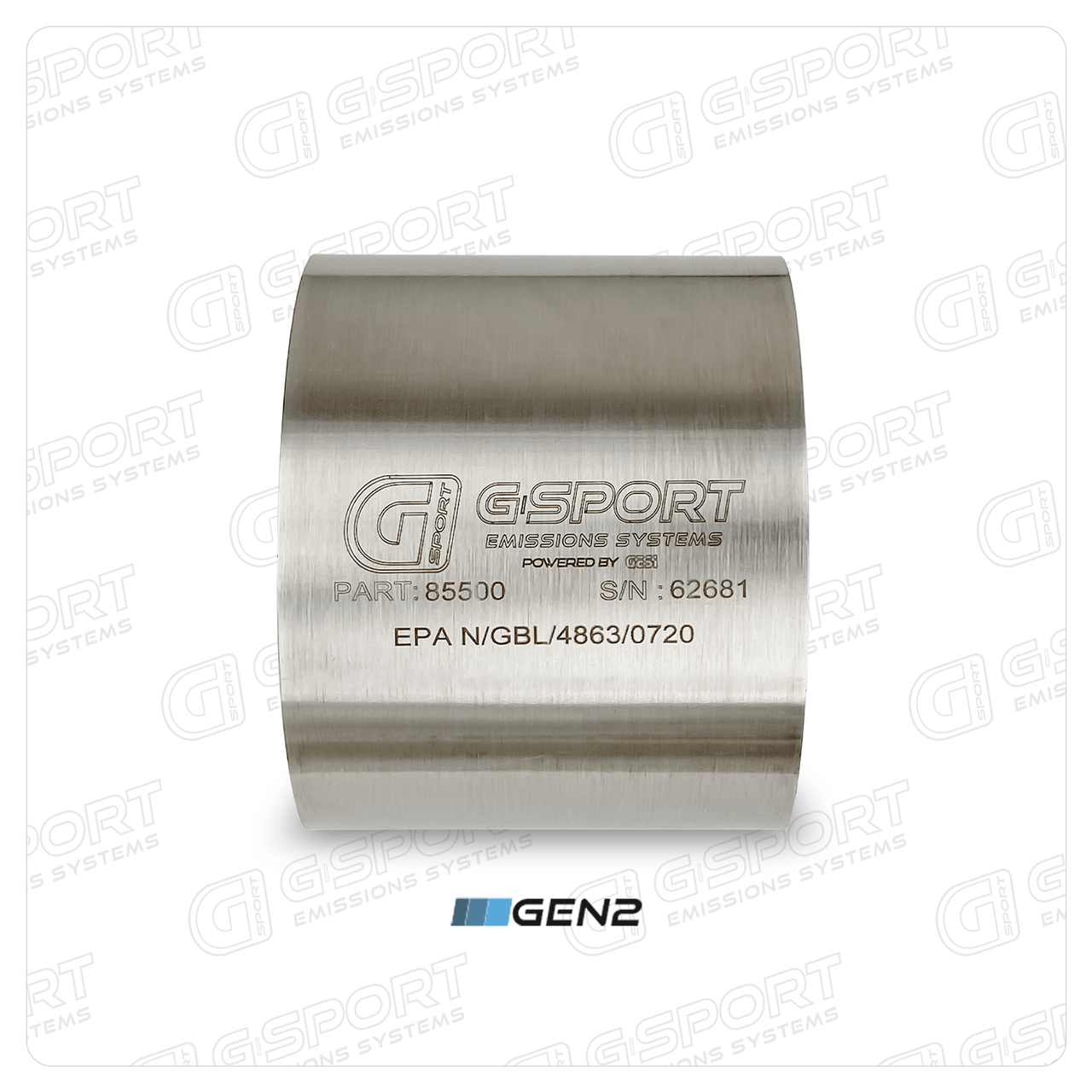 G-Sport Gen2 EPA Compliant Catalytic Converter Core - 6.000" Body x 4.000" Long (85600)